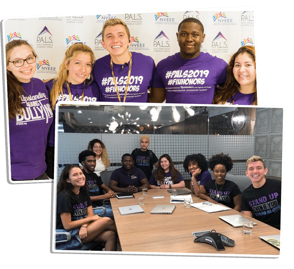 Collage of NVEEE interns at PALS
