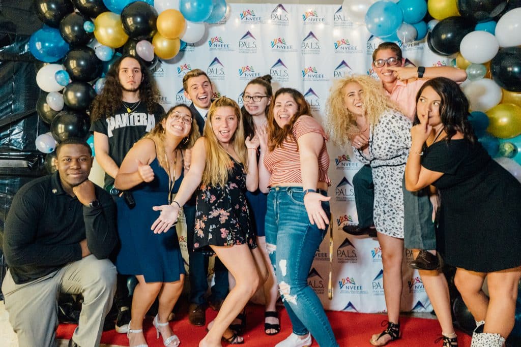 PALS college mentors and staff at the PALS banquet