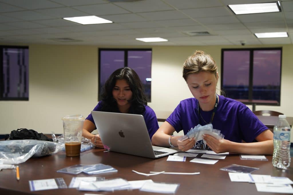 Getting materials ready before a session