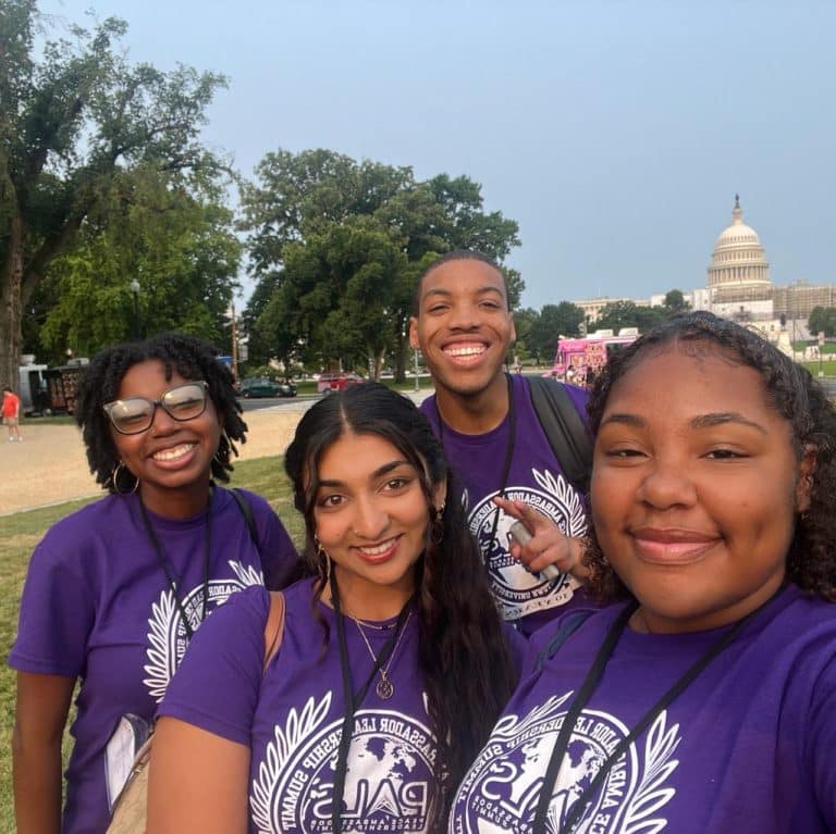 PALS college mentors at the U.S. Capitol