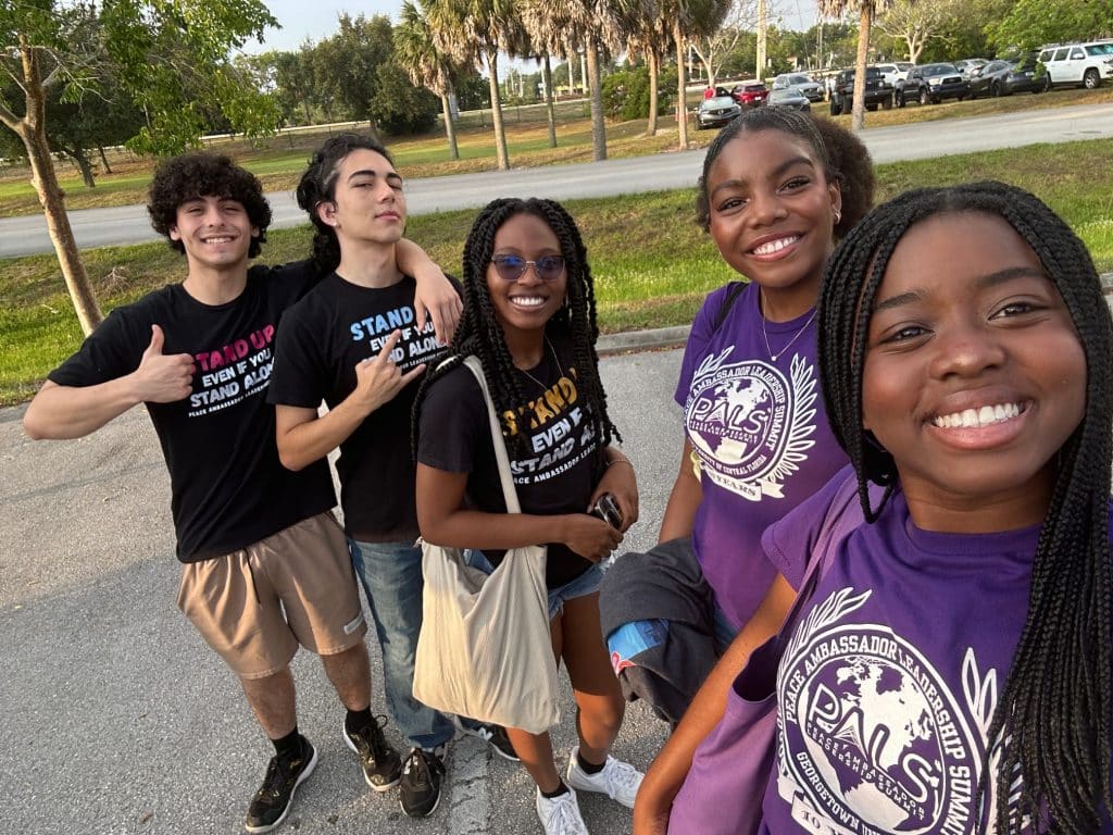 NVEEE students taking a group selfie