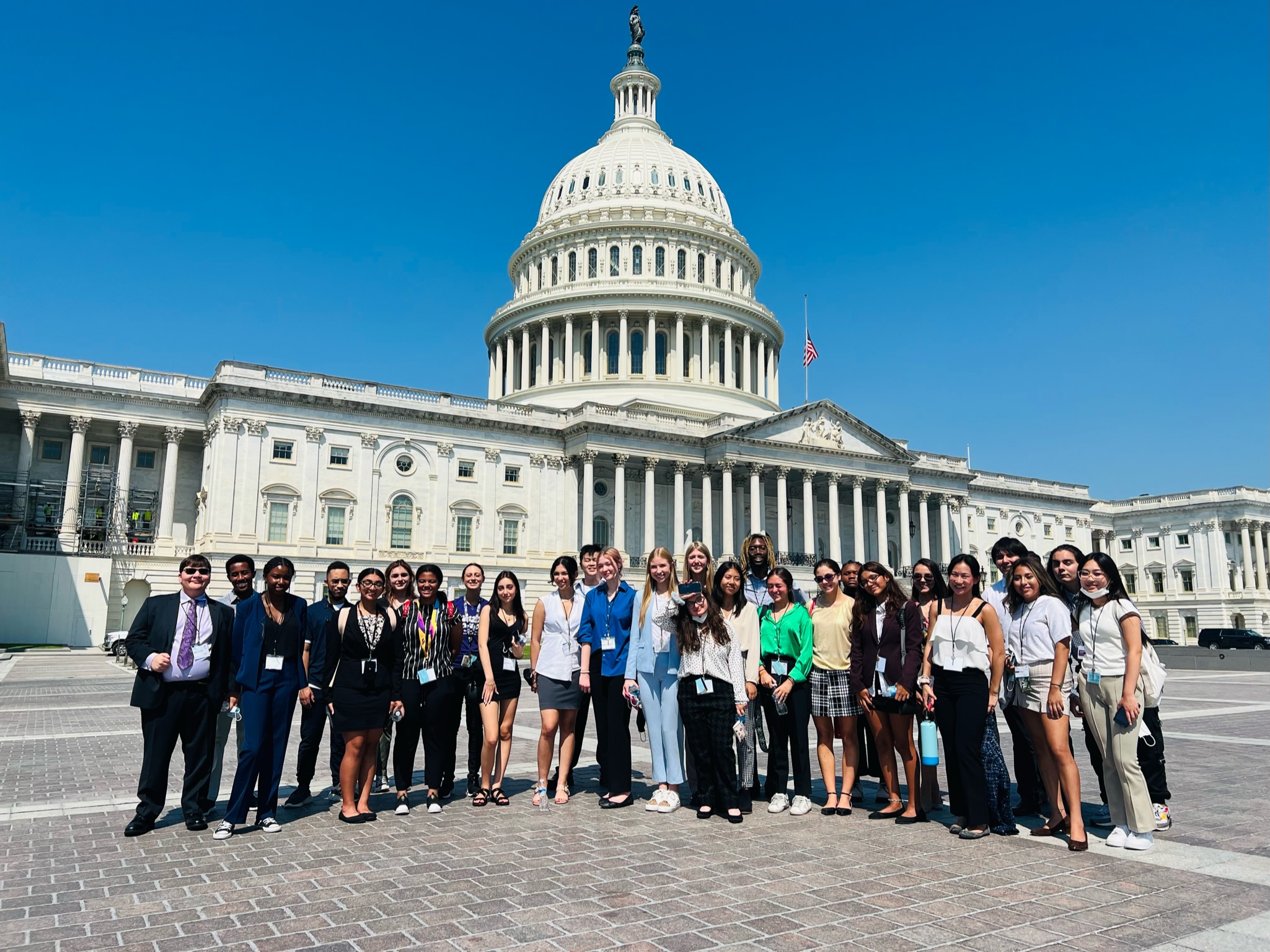 PALS students at Georgetown University Capitol visit 2022