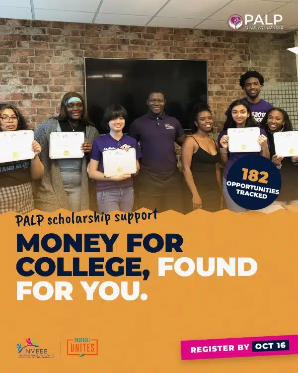 PALP Instagram carousel: Money for College, Found for You