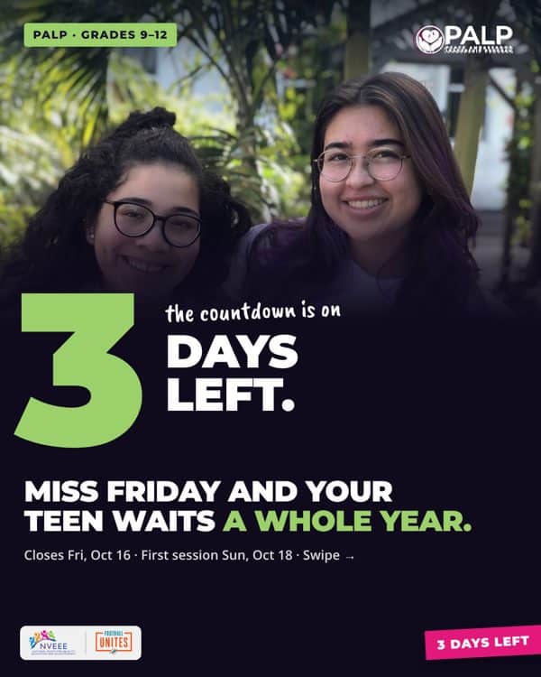 PALP Instagram carousel: 3 Days Left